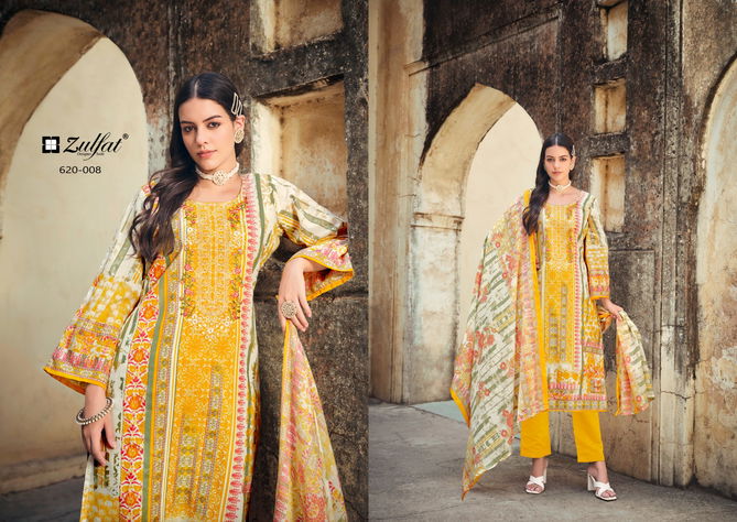 Gulnaaz By Zulfat Cotton Printed Dress Material Suppliers In India